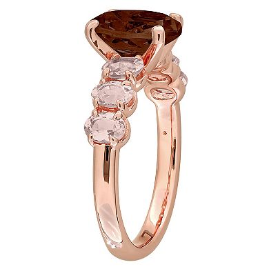 Stella Grace Garnet & Morganite Gemstone Fashion Ring