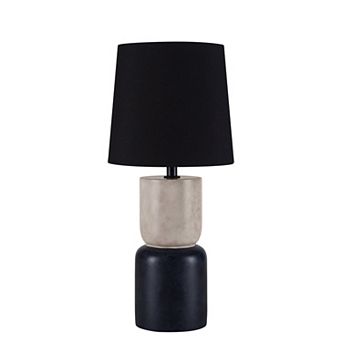 Two-Tone Marble-Finish Table Lamp