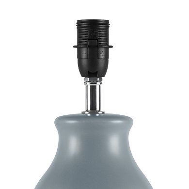 Ceramic Accent Table Lamp with Honeycomb Texture