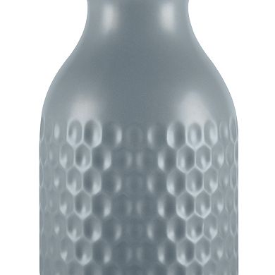 Ceramic Accent Table Lamp with Honeycomb Texture