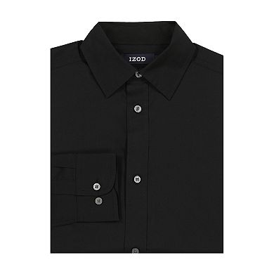 Boys 4-20 IZOD Long Sleeve Stretch Modern Solid Poplin Shirt
