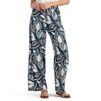 Women's AB Studio Wide Leg Pull-On Pants With Elastic Waistband