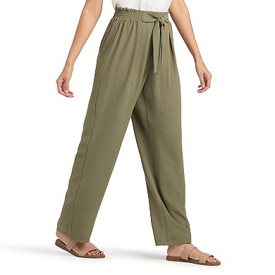 Women's AB Studio Slim Leg Paperbag Crop Pants
