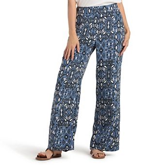 Women's AB Studio Pull-On Elastic Satin Wide Leg Pants