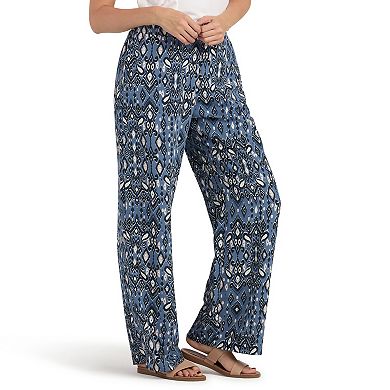 Women's AB Studio Pull-On Elastic Satin Wide Leg Pants