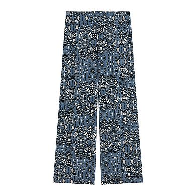 Women's AB Studio Pull-On Elastic Satin Wide Leg Pants