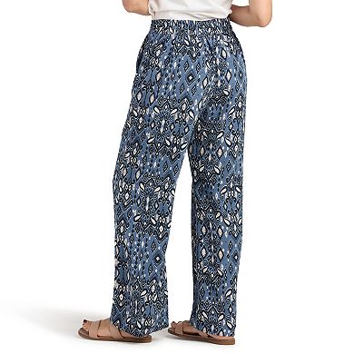Women's AB Studio Pull-On Elastic Satin Wide Leg Pants