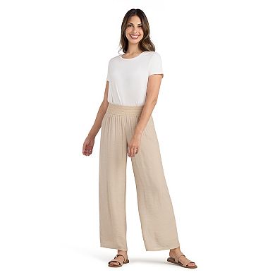 Women's AB Studio Novelty Elastic Waistband Pants