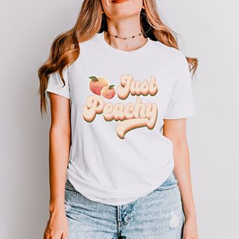 Simply Sage Market Just Peachy Retro Short Sleeve Tee