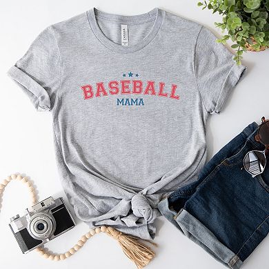 Simply Sage Market Varsity Baseball Mama Stars Short Sleeve Tee
