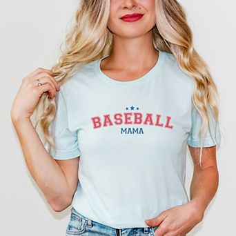 Simply Sage Market Varsity Baseball Mama Stars Short Sleeve Tee