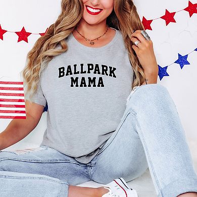 Simply Sage Market Varsity Ballpark Mama Short Sleeve Tee
