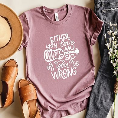 Simply Sage Market Love Country Music Short Sleeve Tee