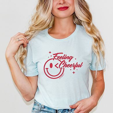 S.W.Smiley Feeling Cheerful Sparkle - Women's Short Sleeve Graphic T-Shirt