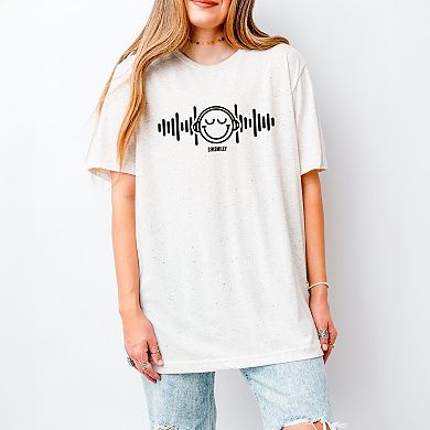 S.W.Smiley Headphones Music - Women's Short Sleeve Graphic T-Shirt