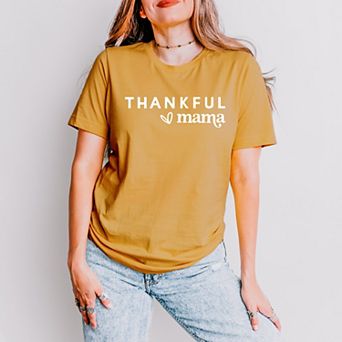 Simply Sage Market Thankful Mama Bold Heart Short Sleeve Tee
