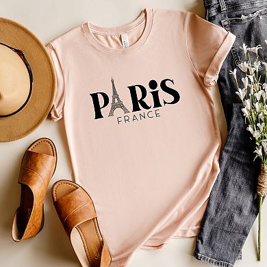 Simply Sage Market Paris France Eiffel Tower Short Sleeve Tee