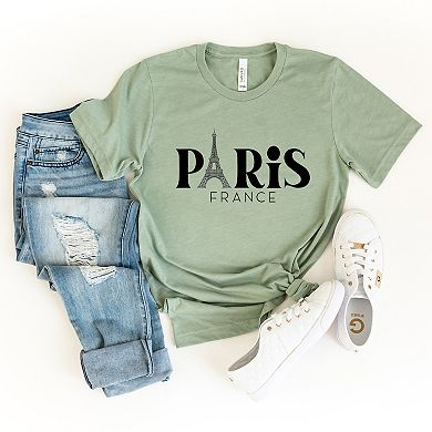 Simply Sage Market Paris France Eiffel Tower Short Sleeve Tee