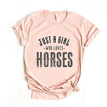 Simply Sage Market Just A Girl Who Loves Horses Short Sleeve Tee