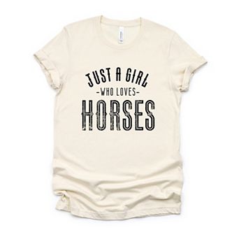Simply Sage Market Just A Girl Who Loves Horses Short Sleeve Tee