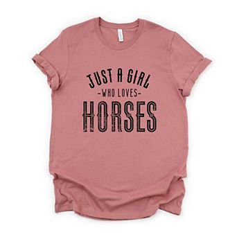 Simply Sage Market Just A Girl Who Loves Horses Short Sleeve Tee