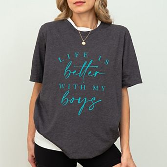 Simply Sage Market Life Is Better With My Boys Short Sleeve Tee