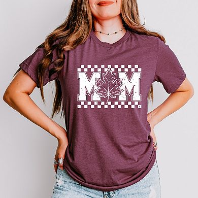 Mom Fall Leaf - Women's Short Sleeve Graphic T-Shirt