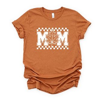 Mom Fall Leaf - Women's Short Sleeve Graphic T-Shirt