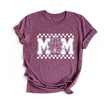 Mom Fall Leaf - Women's Short Sleeve Graphic T-Shirt
