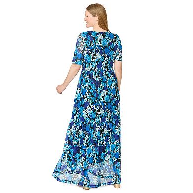 Woman Within Plus Size Miracle Mesh Maxi Dress