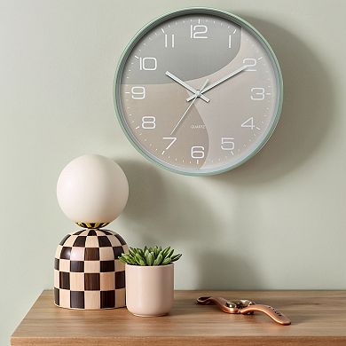 Wall Clock, Modern Silent Non Ticking Battery Operated Clocks for Office, Home, 12 Inch