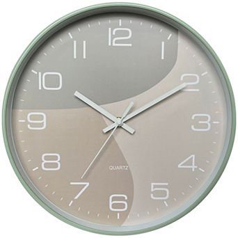 Wall Clock, Modern Silent Non Ticking Battery Operated Clocks for Office, Home, 12 Inch