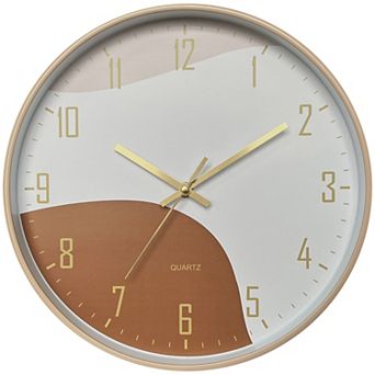 Wall Clock, Modern Silent Non Ticking Battery Operated Clocks for Office, Home, 12 Inch