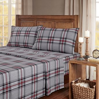 Bibb Home 100% Turkish Cotton Flannel Sheet Set