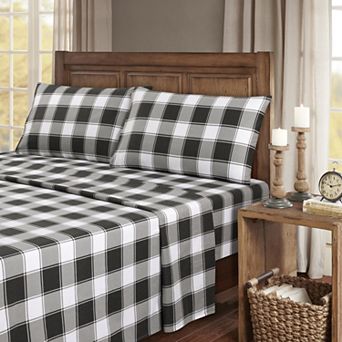 Bibb Home 100% Turkish Cotton Flannel Sheet Set