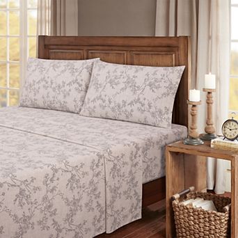 Bibb Home 100% Turkish Cotton Flannel Sheet Set