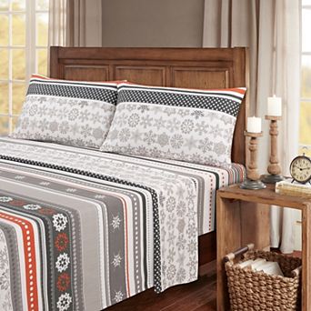 Bibb Home 100% Turkish Cotton Flannel Sheet Set