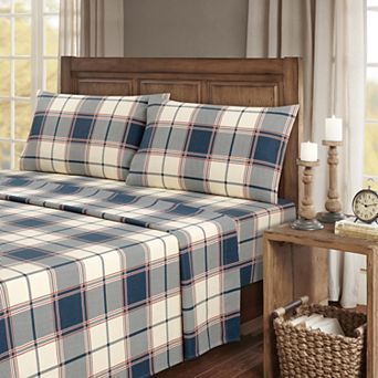 Bibb Home 100% Turkish Cotton Flannel Sheet Set