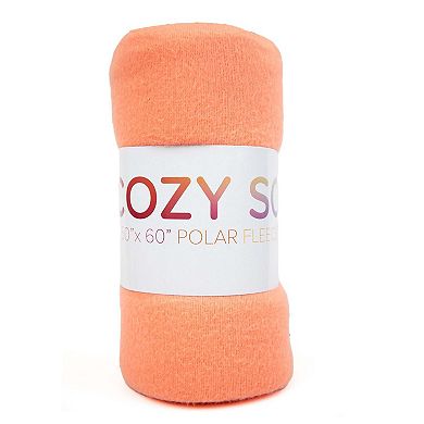 Arkwright Cozy Soft Polar Fleece Throw 50x60 Coral (6PK)