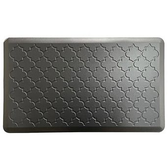 Bibb Home Trellis Embossed Anti Fatigue Foam Kitchen Mat