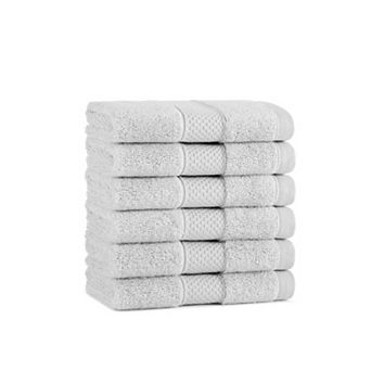 Aston & Arden Egyptian Cotton Washcloths 13x13 (6-Pack)