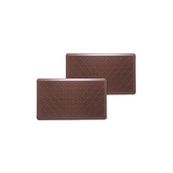 Bibb Home Trellis Embossed Anti Fatigue Foam Kitchen Mat