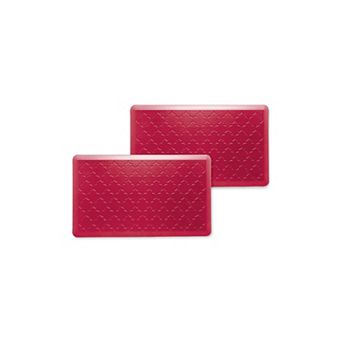 Bibb Home Trellis Embossed Anti Fatigue Foam Kitchen Mat