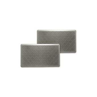 Bibb Home Trellis Embossed Anti Fatigue Foam Kitchen Mat