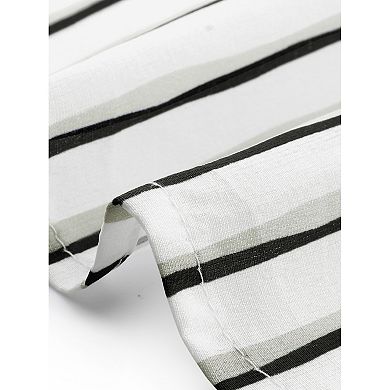 Women's Striped Button Down Shirts Casual Long Sleeve Blouse Elegant Office Work Shirt