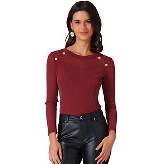 Women's Shiny Glitter Top Sheer Mesh Party Club Long Sleeve Top