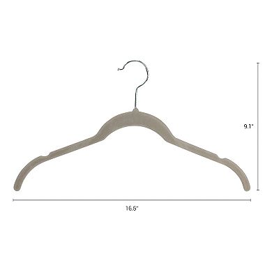 30 Packs Velvet Non-Slip Hangers, Durable 360-degree Space Saving Clothes Hangers for Closet