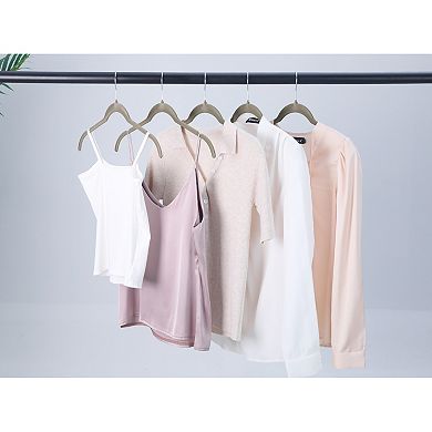 30 Packs Velvet Non-Slip Hangers, Durable 360-degree Space Saving Clothes Hangers for Closet