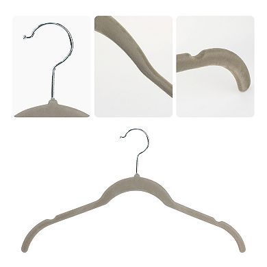 30 Packs Velvet Non-Slip Hangers, Durable 360-degree Space Saving Clothes Hangers for Closet