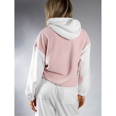 Jess by Meiko Women's Oversized Pom Pom Zipper Hoodie